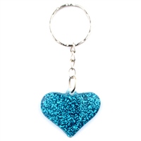 Herz mit Glitter Anhaenger