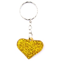 Herz mit Glitter Anhaenger
