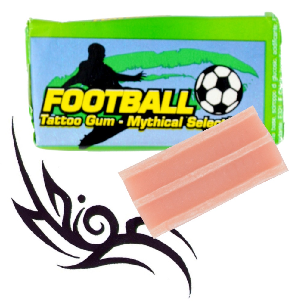 Fussball Tattoo Kaugummi